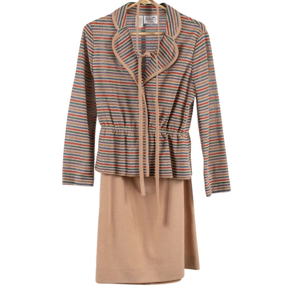 Vintage 70s Leslie Fay skirt suit size 12/S/M